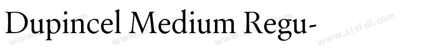Dupincel Medium Regu字体转换